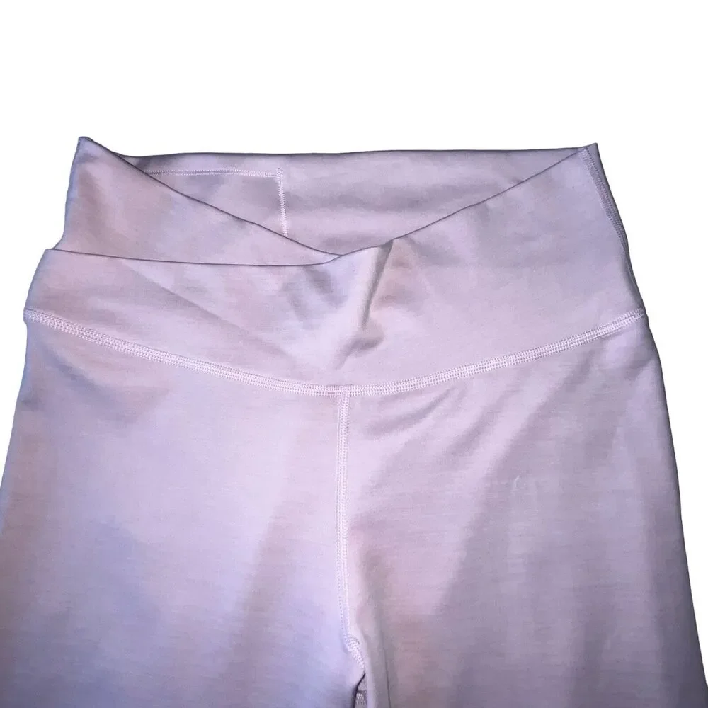 Nike Womens Yoga Wrap High Waist Leggings cj4215-516 Plum Chalk Barely Rose L - Picture 9 of 16